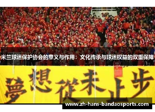 米兰球迷保护协会的意义与作用：文化传承与球迷权益的双重保障