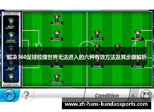解决360足球经理世界无法进入的六种有效方法及其步骤解析